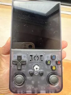 R36Max オープンソース レトロ携帯ゲーム機 4インチIPS クリアパープル