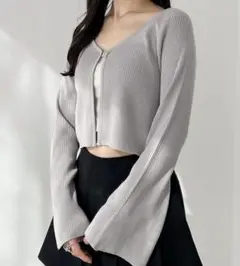 Heather フロントホックカーディガン