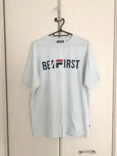 BE:FIRST FILA 　Tシャツ　ライトブルー　シャツ Lサイズ