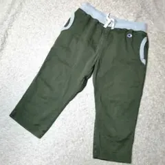 ★チャンピオン★七分丈パンツ L コットン＆スウェット ロゴマーク ウエストゴムのサムネイル