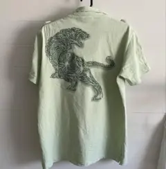 オニツカタイガー　トラ刺繍 半袖ポロシャツ　M