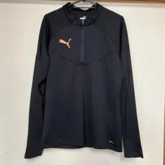 PUMA ハーフジップ 長袖ウェア S ブラック