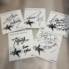 EXILE THE SECONDサイン色紙 5枚セット