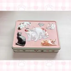 メリーチョコレート ♡ 空き箱 ♡ 猫 缶