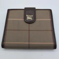【希少】Burberrys バーバリー 二つ折り財布 ノバチェック ホースロゴ