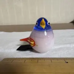 ガラス製 鳥のオブジェ 約５cm