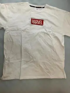 MARVEL ロゴTシャツ ホワイト 刺繍ロゴのサムネイル