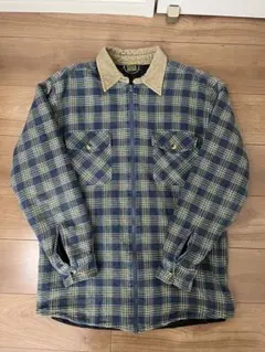 チェック柄ジップアップジャケット