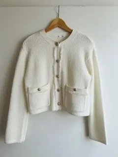 GU ホワイト カーディガン Mサイズ