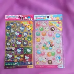 ハローキティ & サンリオ デコレーションシール 2セット