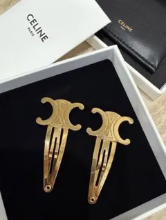 CELINE トリオンフ ヘアピン 2個セット - メルカリ