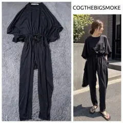 完売✨COGTHEBIGSMOKE WING BACK ジャンプスーツ ブラック 2026年最新】コグザビッグスモーク オールインワンの人気アイテム