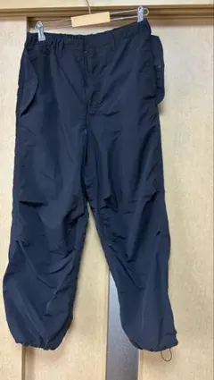 GUワークパンツ サイドポケット付き ブラック　メンズ