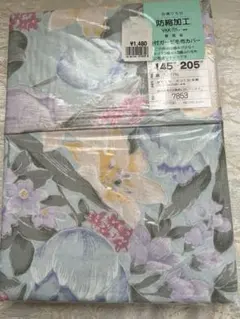 未開封　毛布カバー　水色　花柄