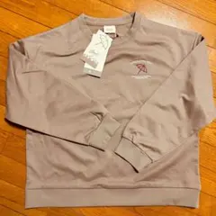 レディース ARNOLD PALMER 裏起毛トレーナー ピンクベージュ LL