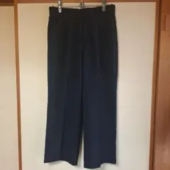 ネイビー カジュアルパンツ ウエストゴムのサムネイル