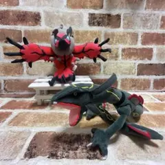 ポケモン　イベルタル& 黒いレックウザ ぬいぐるみ　2個セット