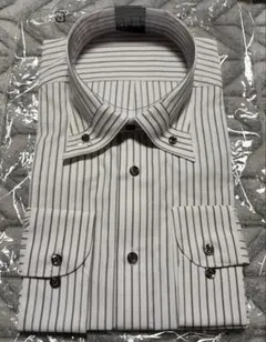 ストライプ長袖シャツ　Lサイズ