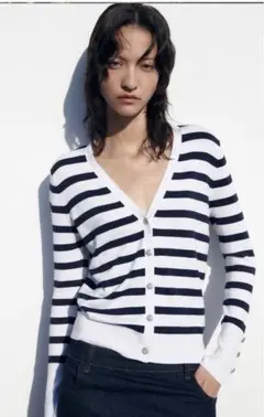 ZARA ストライプ カーディガン Sサイズ 5,590円（税込）