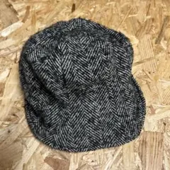ウール ヘリンボーン キャスケット