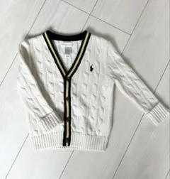 【新品タグ付き】アイボリー ラルフローレン　カーディガン 24M