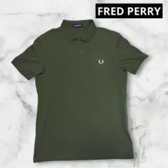 FRED PERRY☆フレッドペリー　ポロシャツ　カーキ　サイズMのサムネイル