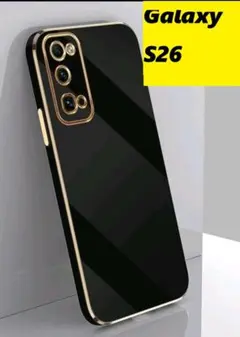 GalaxyS26 ★ゴールドメッキ風　レンズ保護★黒 Galaxyのサムネイル