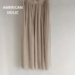 ベージュ ロングプリーツスカート AMERICAN HOLICのサムネイル