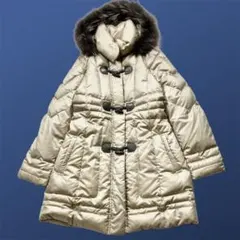 美品✨23区　ダウンコート　ダッフル　ダウン95％　フード　ファー　L 3way