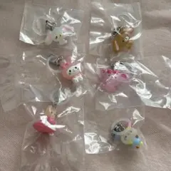 サンリオ　ゆるっとめじるしアクセサリー コンプ　ガチャガチャ　ウサハナ