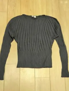 【新品】Uniqlo U リブ編み 長袖カットソー L