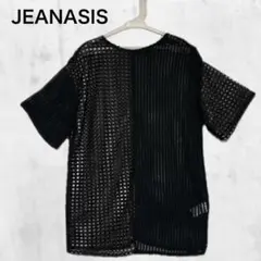 美品 ジーナシス JEANASIS 2WAY パターン キリカエメッシュTEEのサムネイル