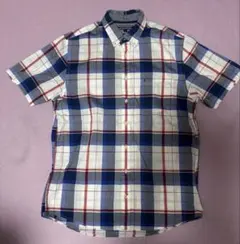 ◯Tommy Hilfiger チェック柄 半袖シャツ Mサイズ