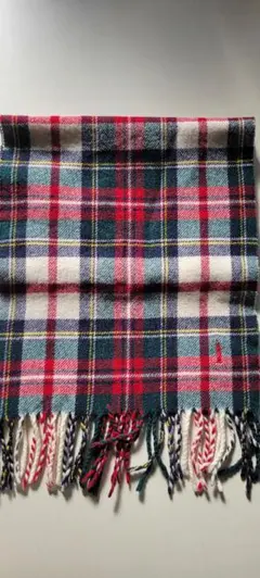 East Boy チェック柄 マフラー 100%ラムウール