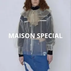 maisonspecial 】ソフトチュールオーバーシャツ - メルカリ