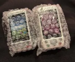 本当に録音再生！なつかしのガラケーマスコット　スライド　シルバー、ホワイト
