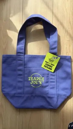 【新品未使用‼️】 TRADER JOE'Sミニトートバッグパープル