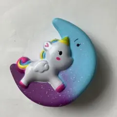 ユニコーン 月 デザイン キャラクター　スクイーズ