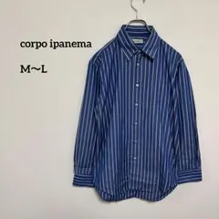 corpo ipanema 長袖シャツ ジャケパンM 青白ストライプc819
