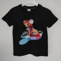マリオカート プリントTシャツ ブラック 110cm