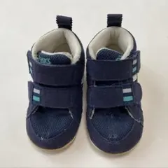 13.0 アシックス　ネイビー ベビーシューズ