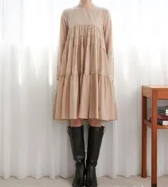 Stylevoice for xxx ボリュームティアードミニワンピース