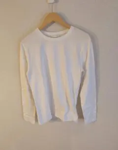 ZARA 長袖 無地 Tシャツ 白 M