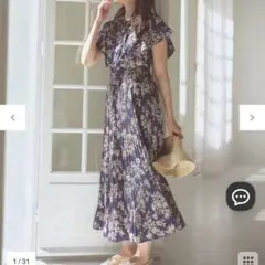 Feroux ウエストシャーリングデシン ワンピース