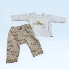 くまのプーさん ベビーパジャマセット　べべ　セットアップ　ディズニー　プー