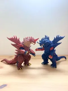 怪獣ソフビ フィギュア 2体セットのサムネイル