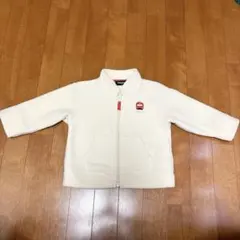 klädkäp ジッパー付きアウター 90サイズ ホワイト