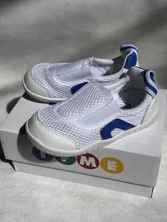 美品‼︎IFME 上履き スクールシューズ 15.5 ホワイト/ブルー