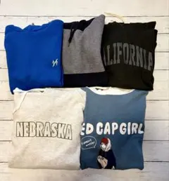 ◼️パーカー5点(RAGEBLUE,ikka,Champion他)M,Lサイズ