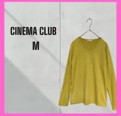 [CINEMA CLUB] リブカット　Vネック 長袖　トップス　プルオーバー
